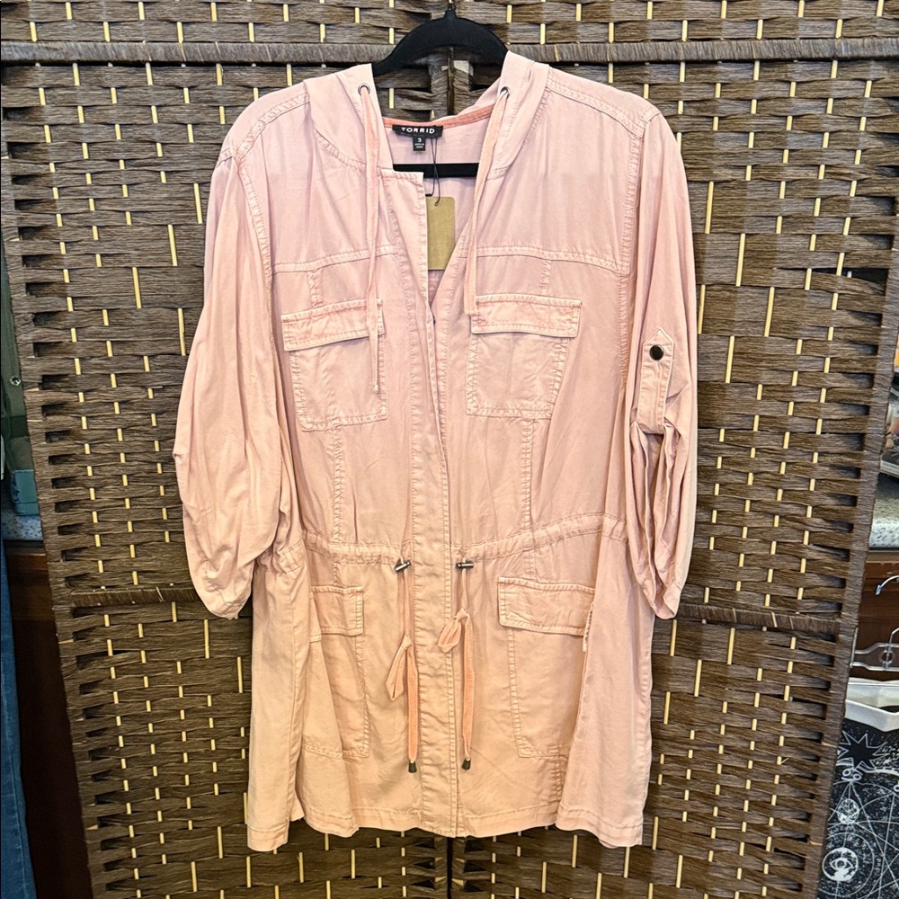 Torrid Casual Women's Pink Utility Jacket